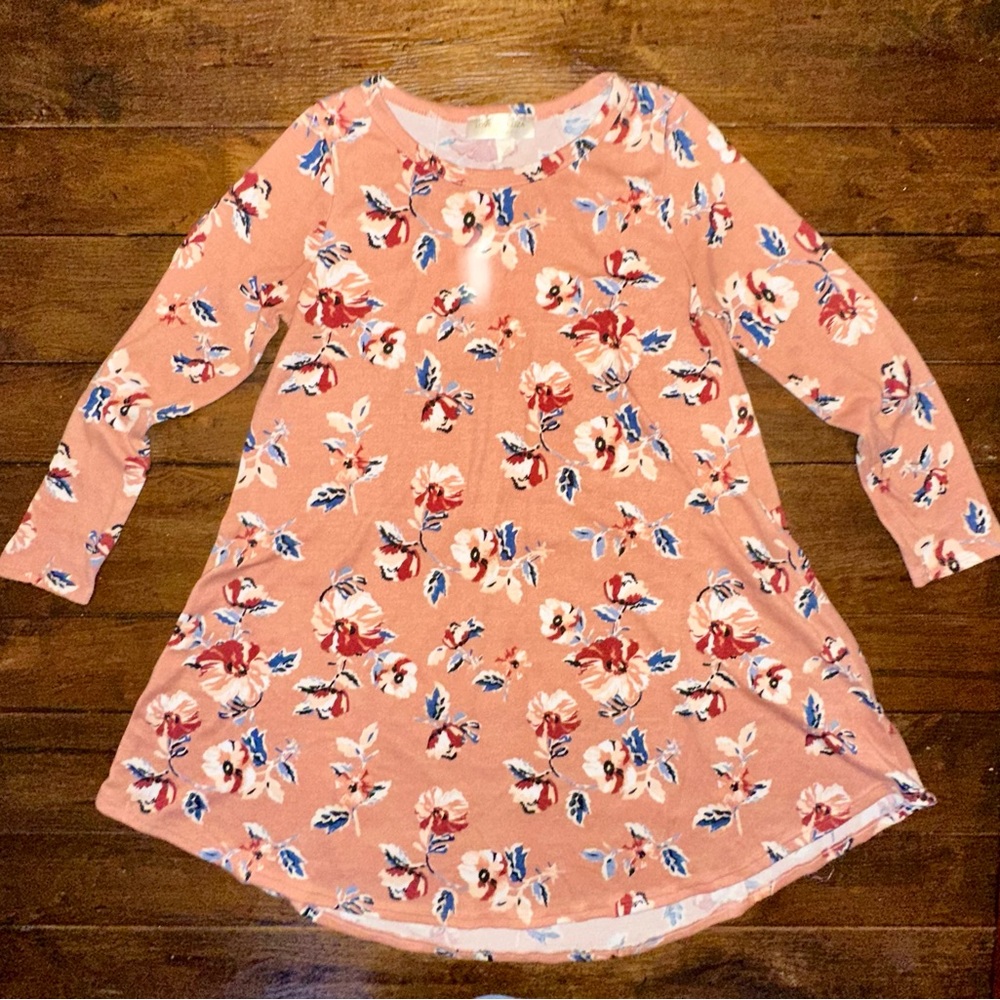 Oversized Floral Swing Dress